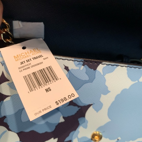 FIRM PRICE michael kors large blue phone crossbody - Picture 8 of 8